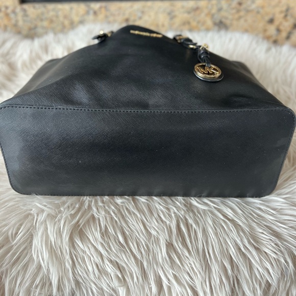 MICHAEL Michael Kors Saffiano Leather Tote - Black - Picture 7 of 8